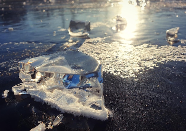 Photo close-up of ice