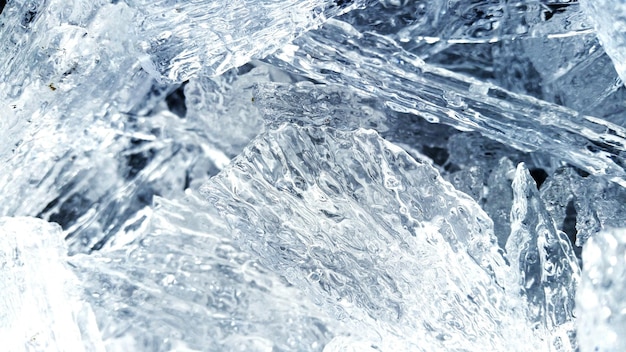 close-up of ice