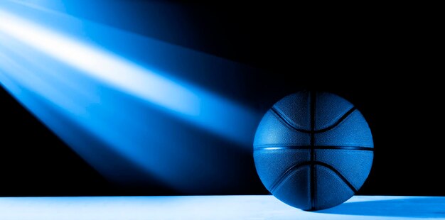 Photo close-up of illuminated ball against black background