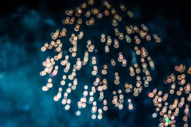 close-up of illuminated christmas lights