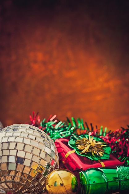ライトアップされたクリスマス ツリーのクローズ アップ