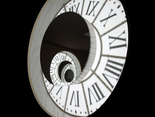 Photo close-up of illuminated clock