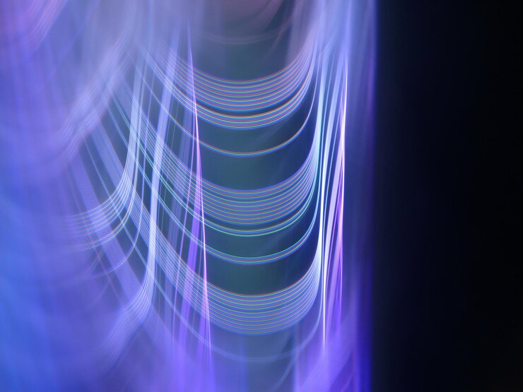 Photo close-up of illuminated light painting