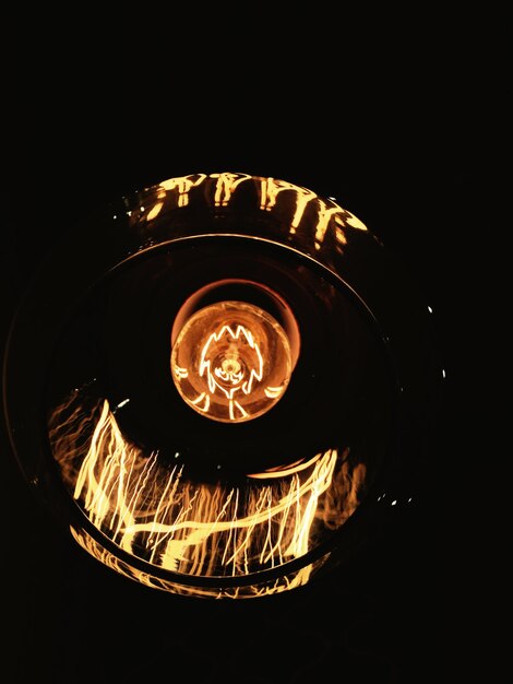 Photo close-up of illuminated light