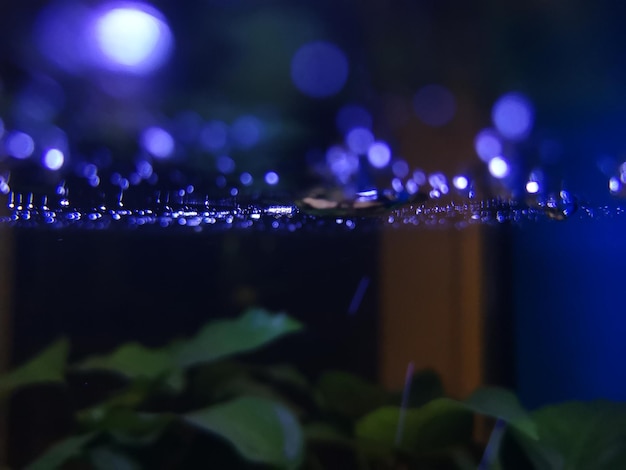 Close-up of illuminated lighting equipment