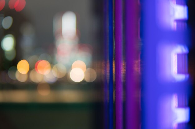 Photo close-up of illuminated lights