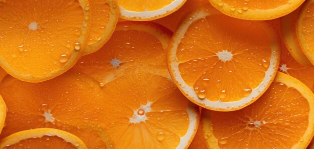 Photo a close up image of orange slices