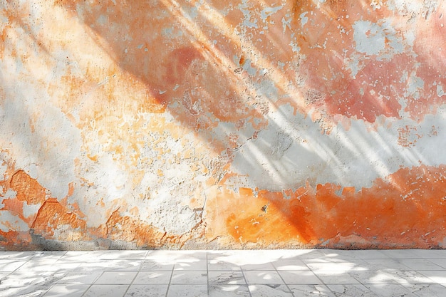 a close up image of a wall background in orange and white