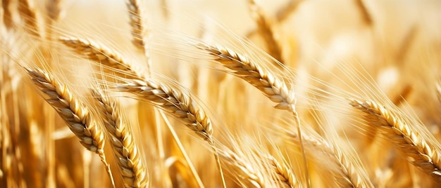 close up image of wheat crop field growing in the australian summertime