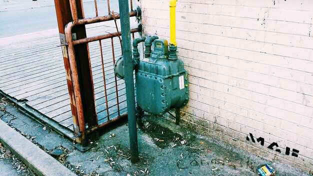 Photo close-up of industrial motor pump