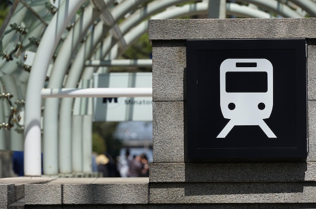 Photo close-up of information sign