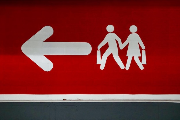 close-up of information sign