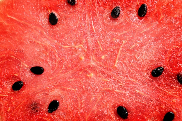 close up inside of watermelon