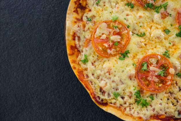 Close-up of italian pizza