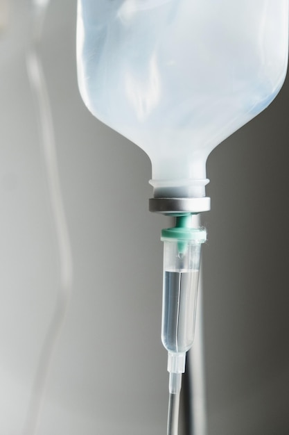 Photo close-up of iv drip