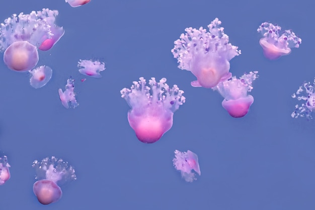 Photo close-up of jellyfish underwater