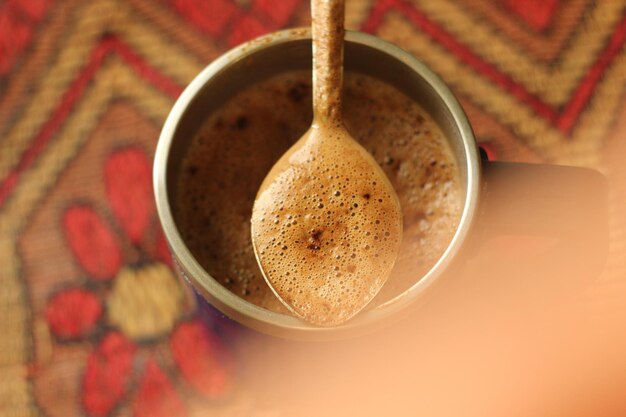 Close-up of juice in bowl