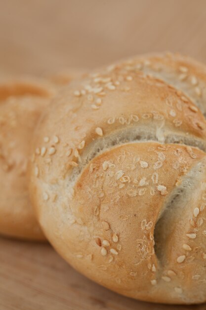 Close up kaiser roll