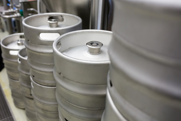 Close-up of keg