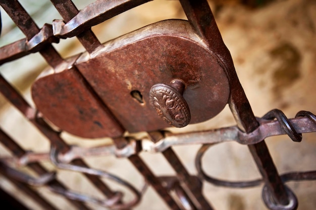 Close up of a key hole