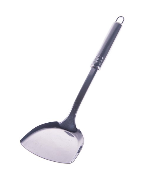 Foto close-up di un utensile da cucina su uno sfondo bianco