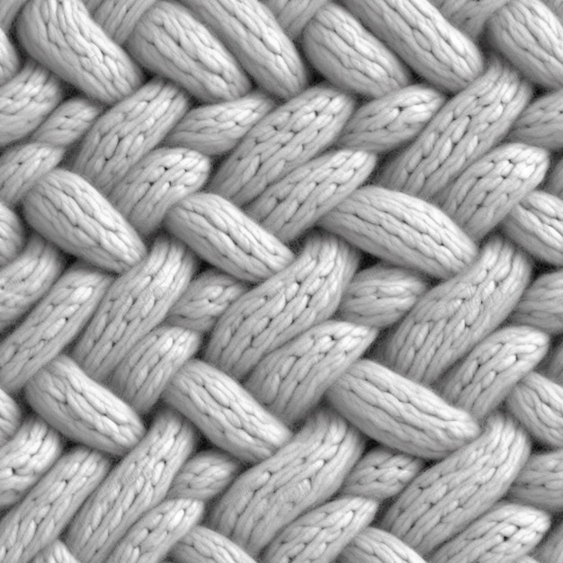 Photo a close up of a knitted blanket with a white background generative ai