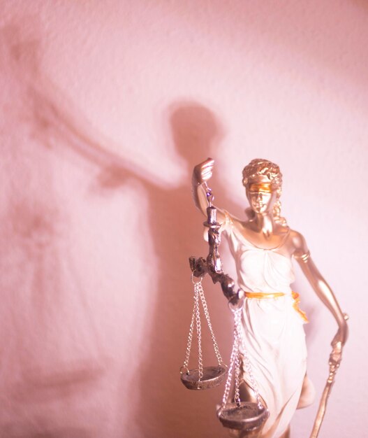 Foto prossimo piano di lady justice