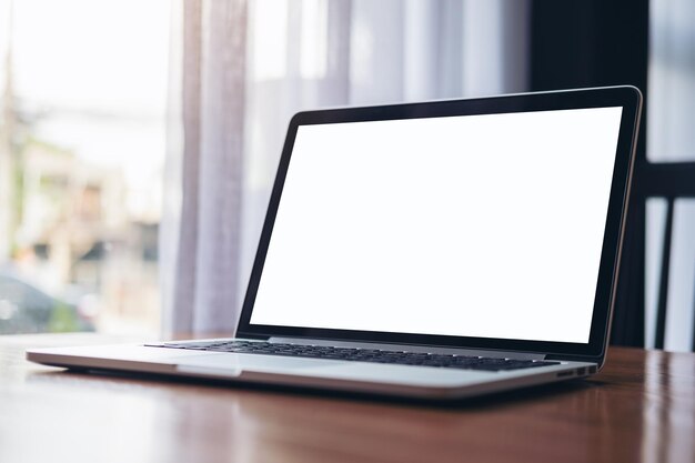 Close-up of laptop on desk in office