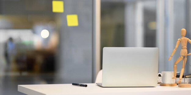 Close-up of laptop on table