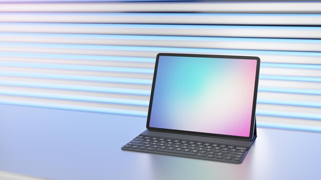 Close-up of laptop on table