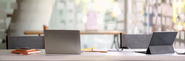 Close-up of laptop on table