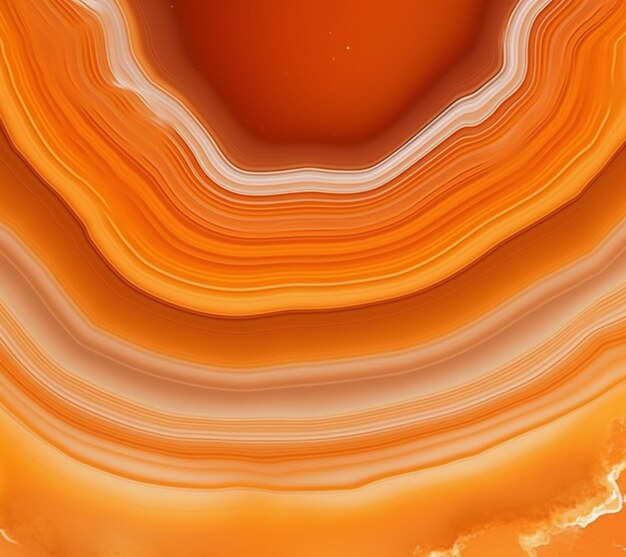 A close up of a large orange and white marble slab generative ai