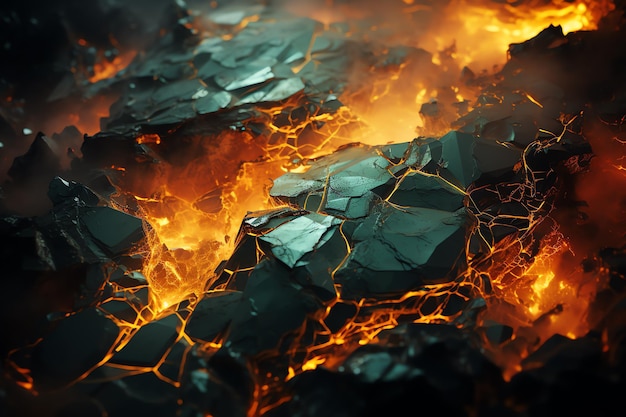 A close up of lava