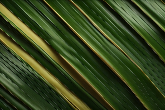 Photo a close up of a leaf of a banana plant.