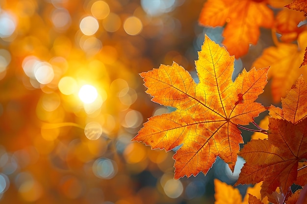 Close Up of a Leaf on a Tree