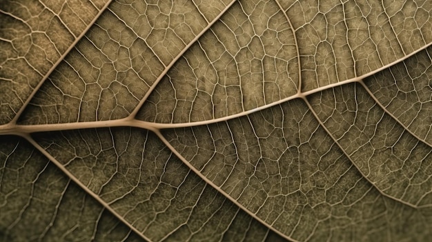 A close up of a leaf with a gold line at the bottom
