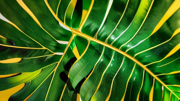 A close up of a leaf with the word banana on it