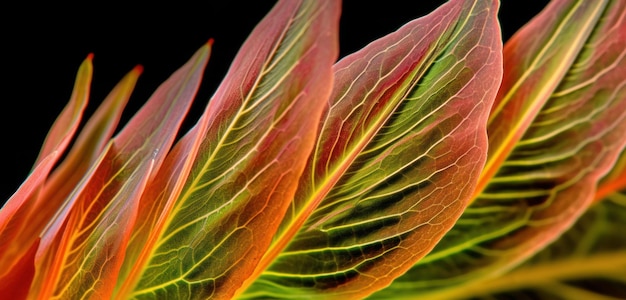 A close up of a leaf