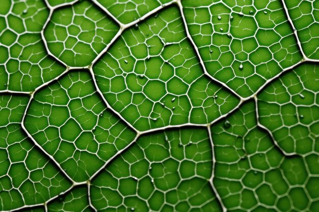 Photo a close up of a leaf