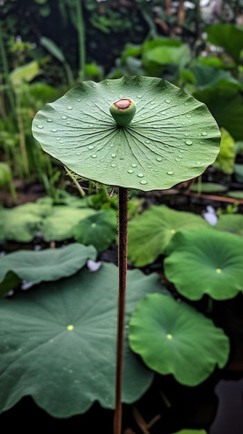 A 잎의 클로즈업