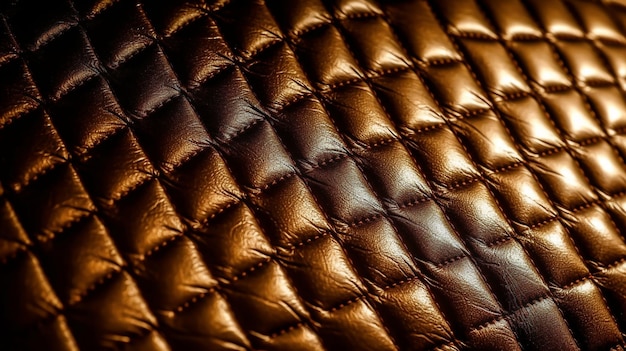 A close up of a leather jacket with the word " embossed " on the top.