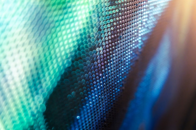 Close up of a led blurred screen