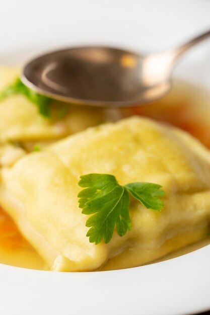 Close-up of lemon served in plate