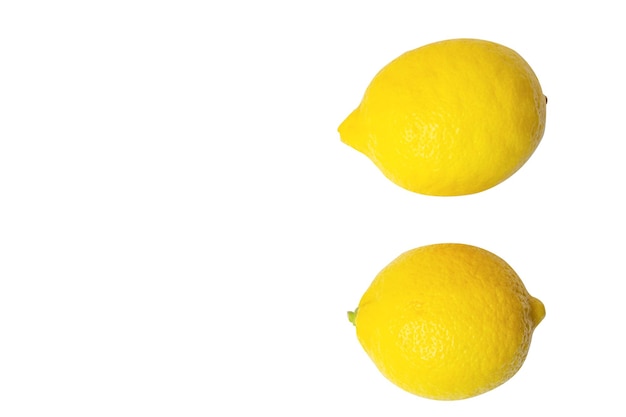 Photo close-up of lemon slice against white background