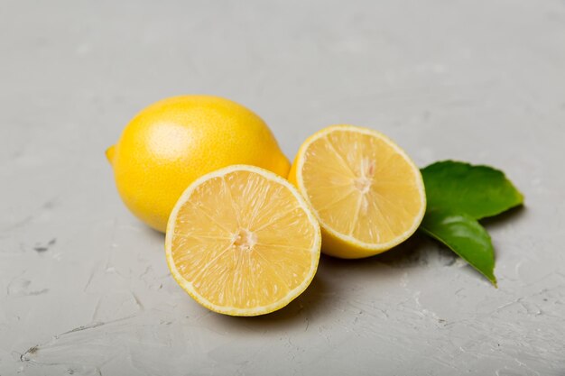 Close-up of lemon slices on table