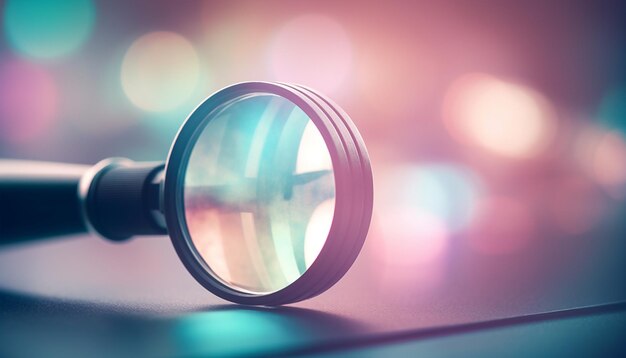 Photo close up of a lens close up of a mirror close up of a magnifying glass