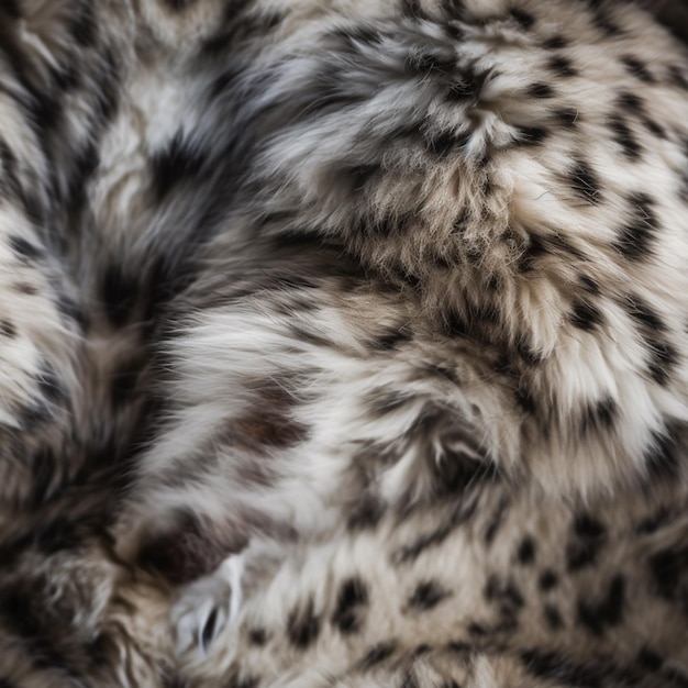 A close up of a leopard fur