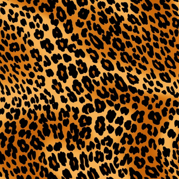 Photo a close up of a leopard print fabric with a black background generative ai