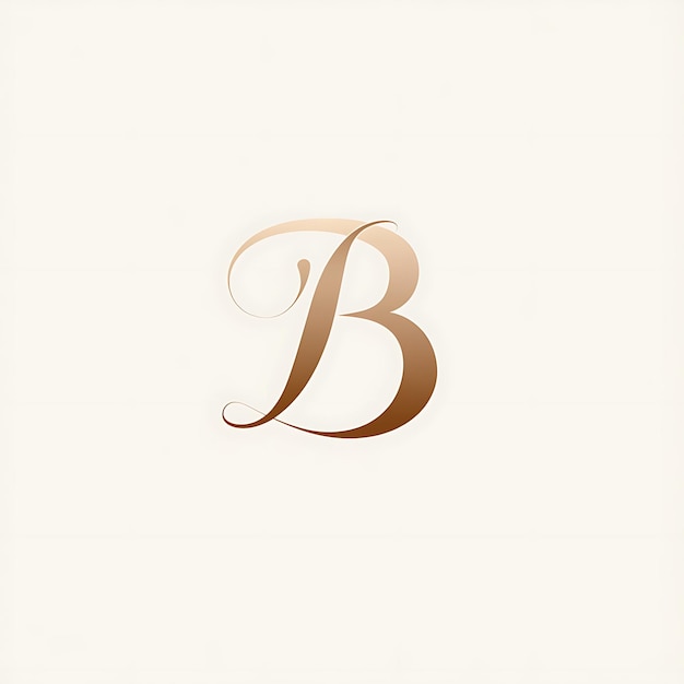 a close up of a letter b with a brown background