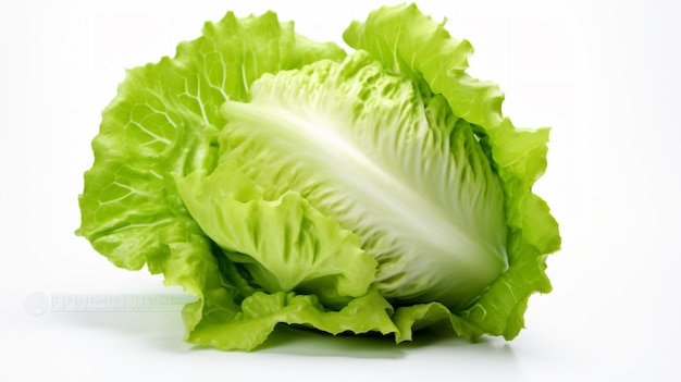 a close up of a lettuce on a white surface